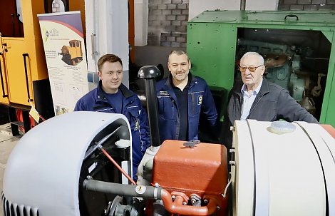 v.l. Louis Piskulla, Kai Krauth&ouml;fer, Udo K&uuml;rbis (Foto: Pressabteilung Schachtbau Nordhausen GmbH)