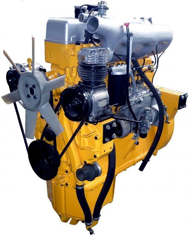 Motor 4 VD 14,5/12 SRW 4 Zylinder / Wasserk&uuml;hlung / Direkteinspritzung (MAN Lizenz) / 970.730 St&uuml;ck (Foto: IFA-Museum / W. Geiger))