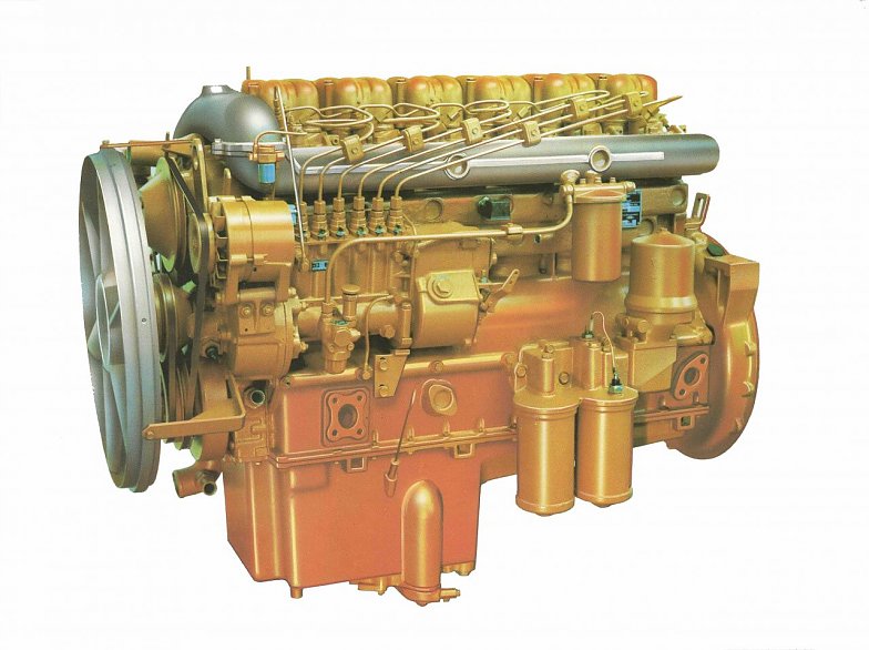 Motor 6 VD 13,5/12 SRF / wassergek&uuml;hlter Dieselmotor mit Direkteinspritzung (H- Verfahren)  22.918 Stk. (Foto: IFA-Museum /  Geiger)